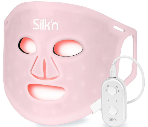 SILK'N Maska LED na twarz 100 - Różowa - 1417763 - zdjęcie